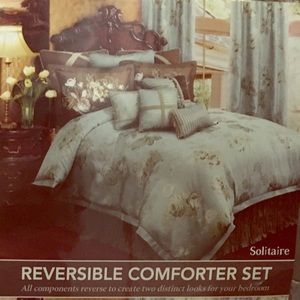 Reba reversible comforter bedding set